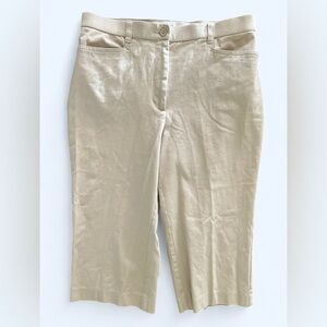 Northern Reflections Women's Cream Cotton Bermudas Capri Summer Shorts 8